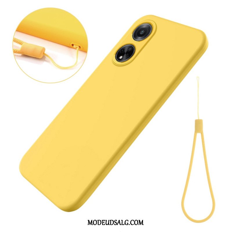 Cover Oppo A98 5g Telefon Etui Flydende Silikone Strop