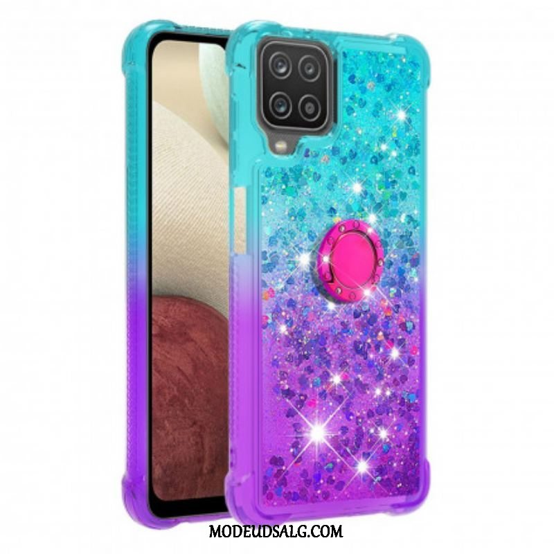 Cover Samsung Galaxy M12 / A12 Glitter Ring-bracket