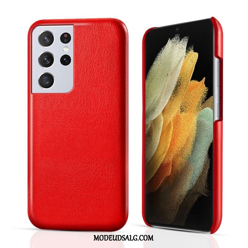 Cover Samsung Galaxy S21 Ultra 5G Ksq Lædereffekt