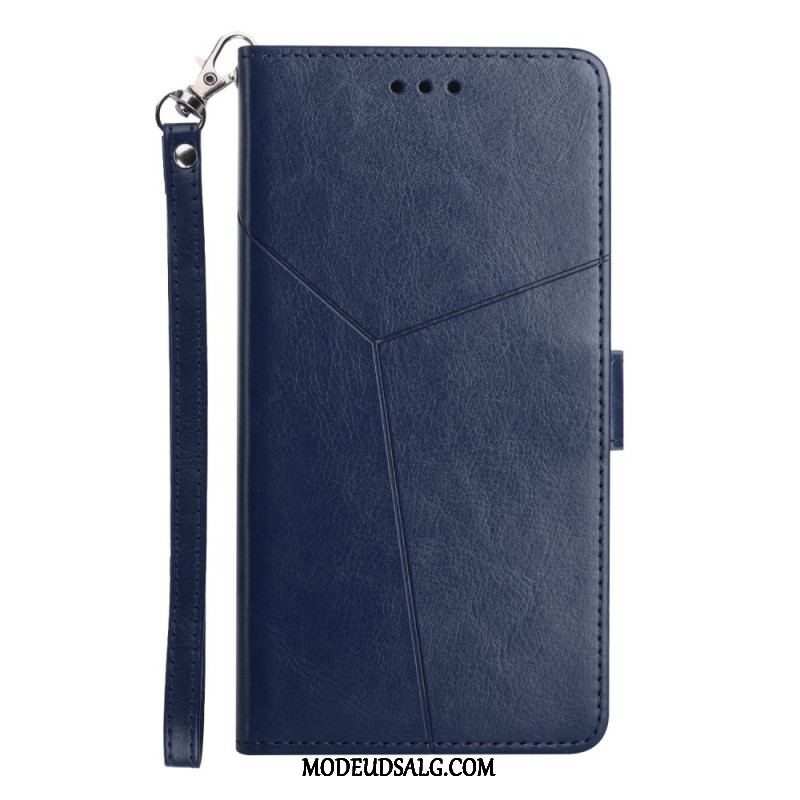 Flip Cover Samsung Galaxy M12 / A12 Stil Læder Geo Y Design
