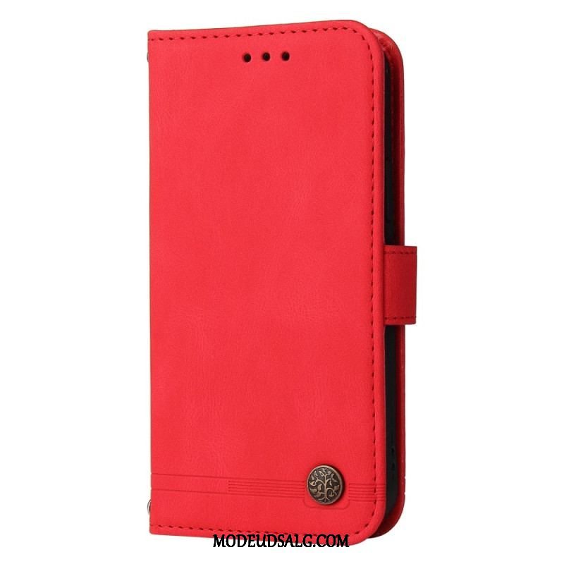 Flip Cover Xiaomi 13 Læderstil Med Dekorativ Nitte
