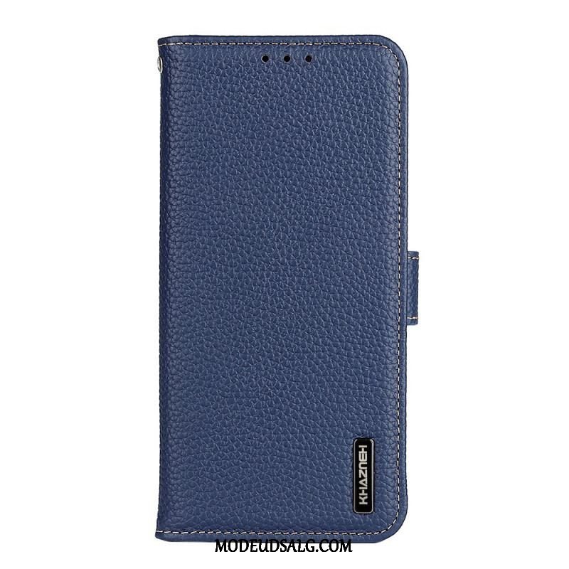 Flip Cover Xiaomi Redmi Note 11 Pro / 11 Pro 5G Ægte Khazneh Litchi Læder
