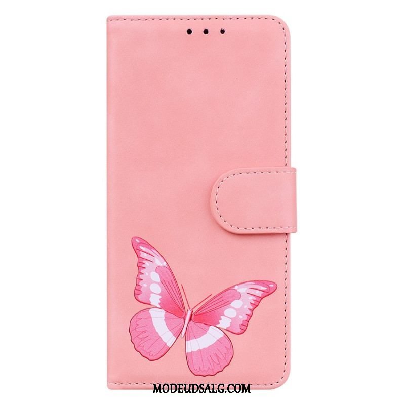 Flip Cover Xiaomi Redmi Note 12 5G Sommerfugle Design