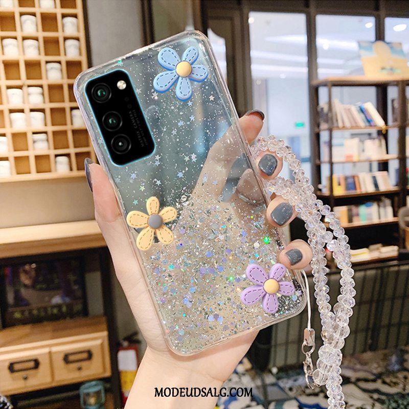 Honor 30 Pro Etui Europa Sølv Pulver Ny Blomster