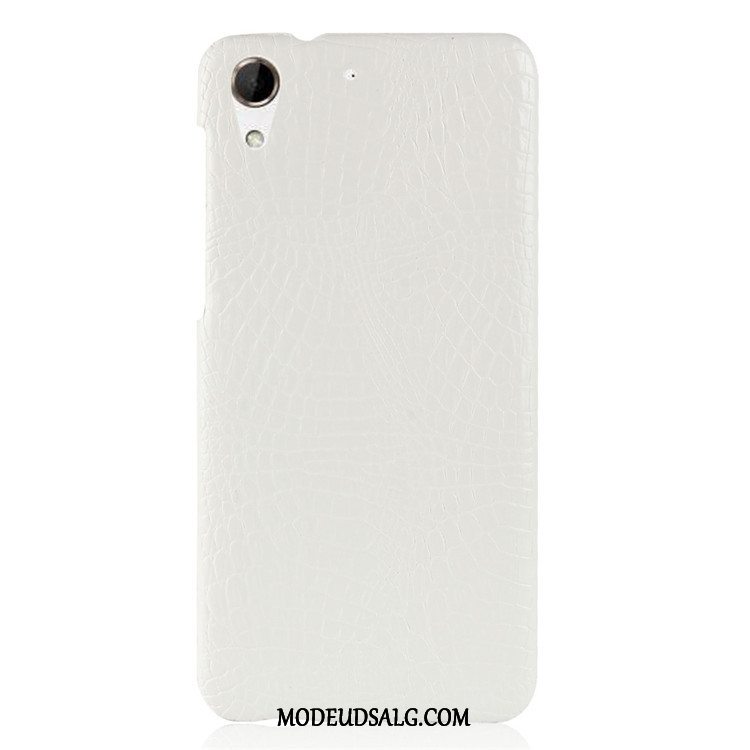 Htc Desire 728 Etui Sort Krokodille Mønster Hård Vintage Cover