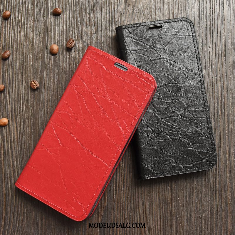 Htc U Play Etui Lædertaske Anti-fald Alt Inklusive Rød Cover