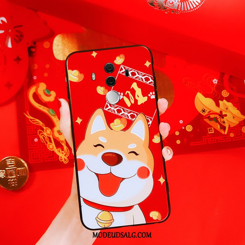 Huawei Mate 10 Pro Etui Kat Ny Beskyttelse Sort Rigdomens Gud
