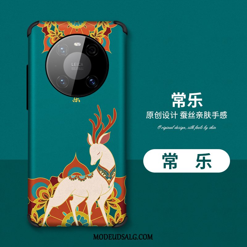 Huawei Mate 40 Pro Etui Tynd Kinesisk Stil Net Red Anti-fald Blød