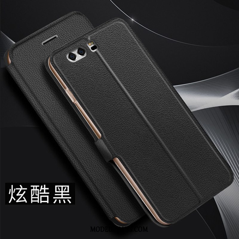 Huawei P10 Plus Etui Business Cover Guld Lædertaske Alt Inklusive