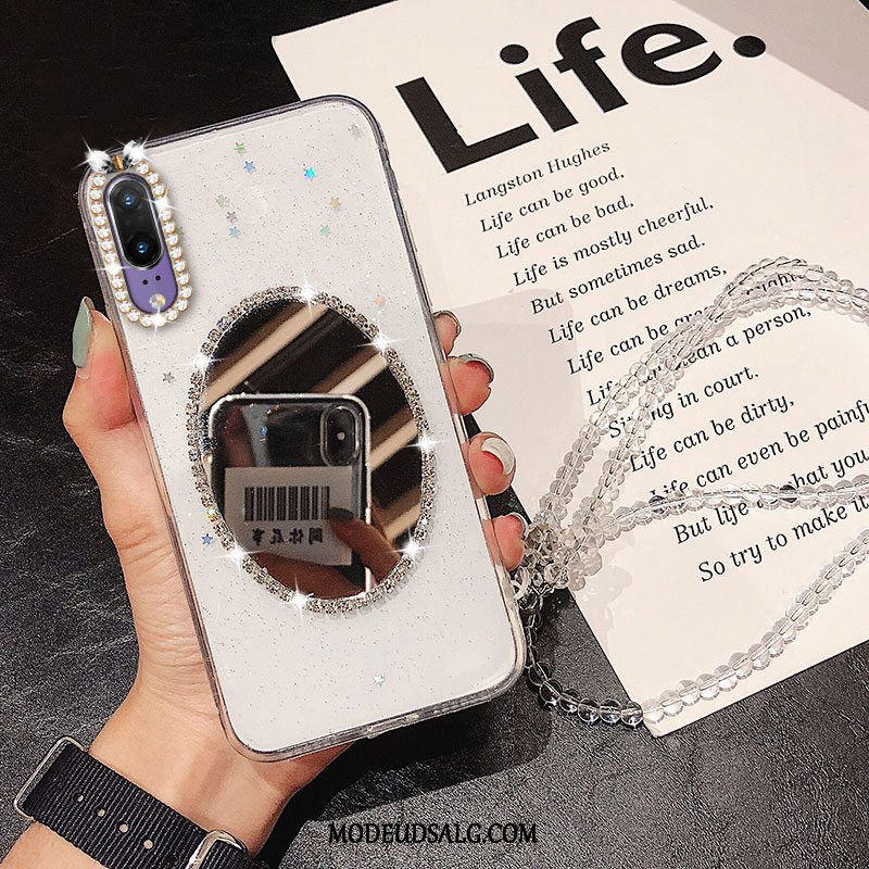 Huawei P20 Etui Trendy Hængende Ornamenter Af Personlighed Gennemsigtig Pulver