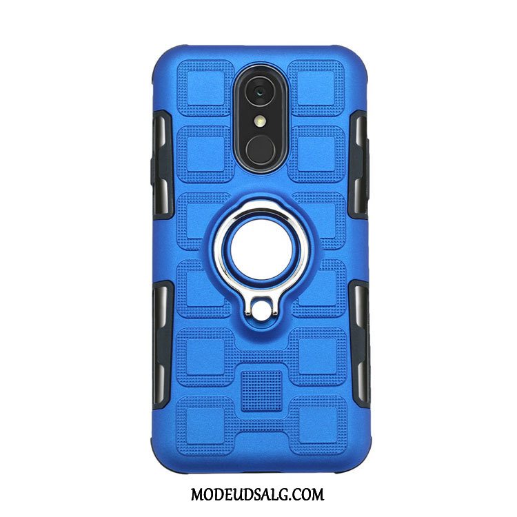 Lg Q7 Etui Support Blå Ring Anti-fald Magnetisk