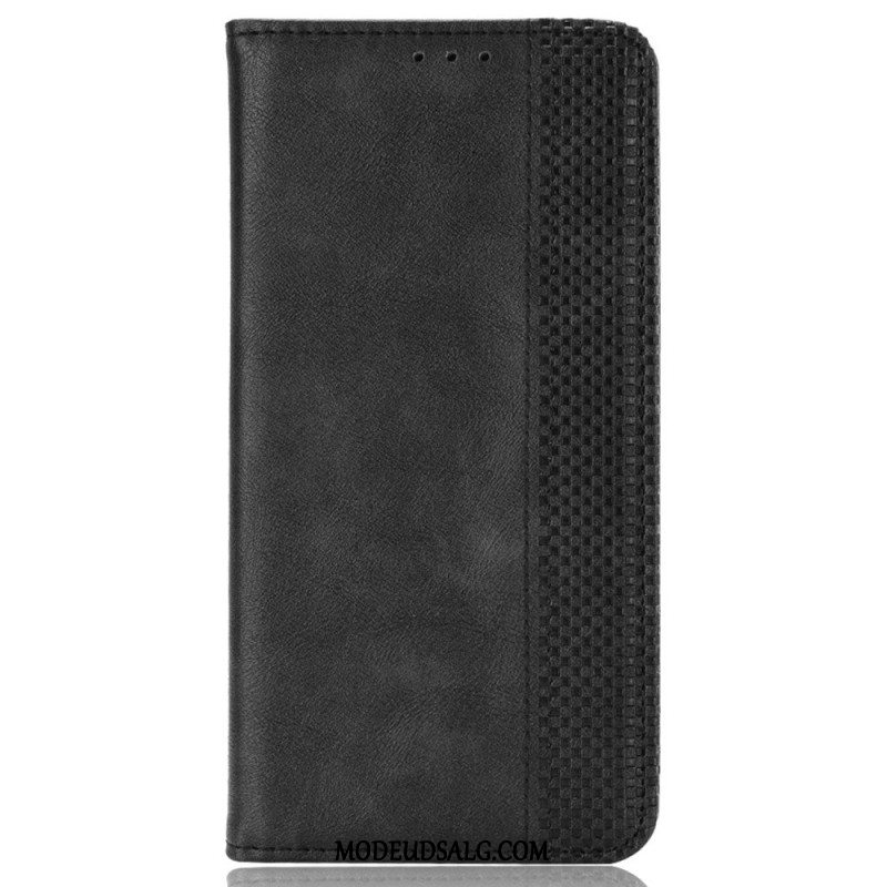 Læder Cover Oppo Reno 12 5g Telefon Etui Vintage Frise