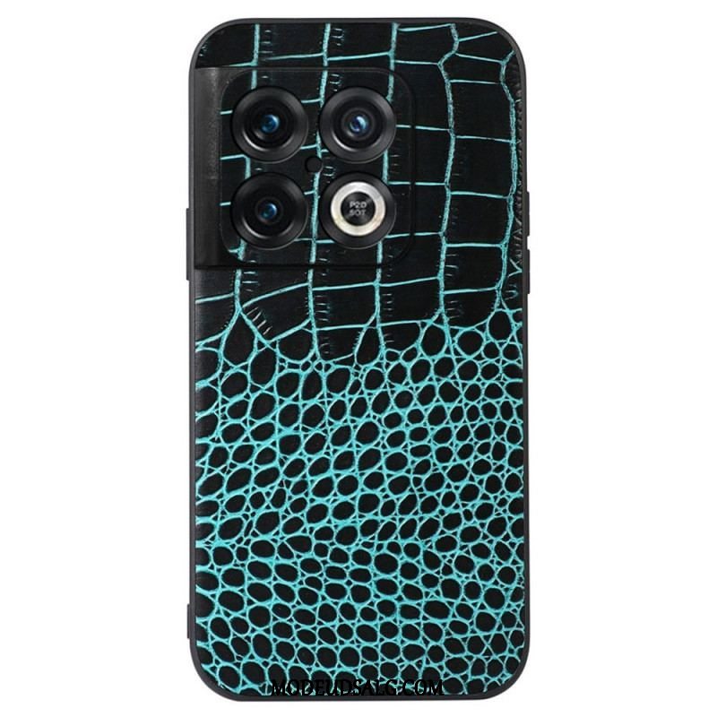 Mobilcover OnePlus 10 Pro 5G Ægte Crocodile Texture Læder