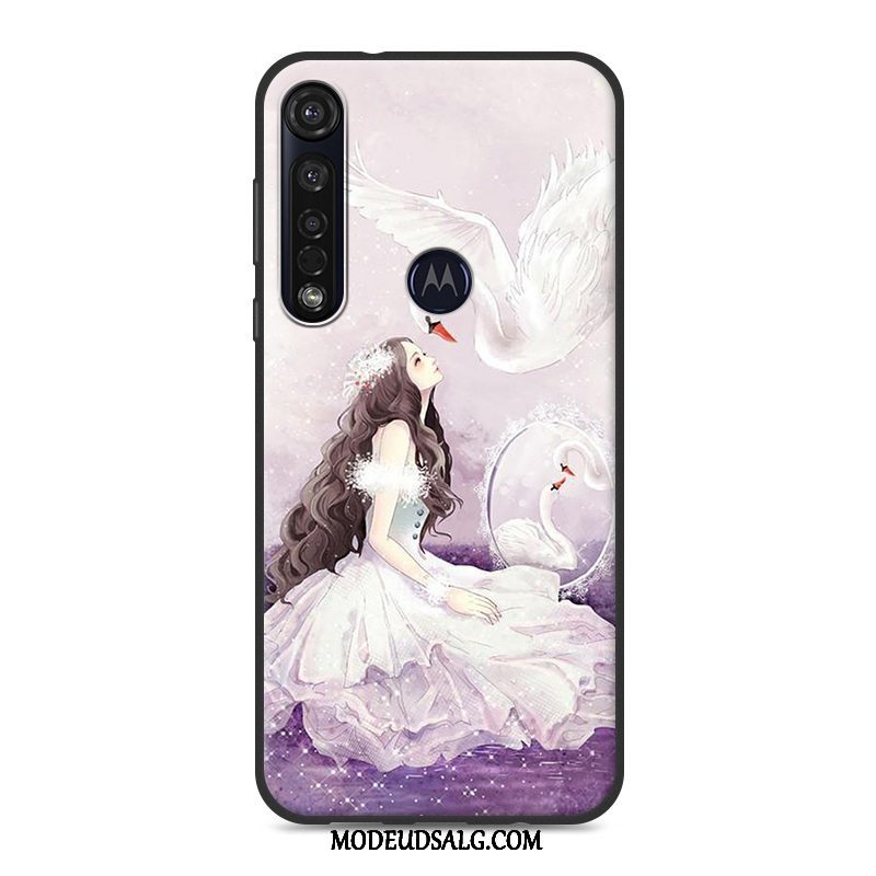 Moto G8 Plus Etui / Cover Silikone Blød Blå Beskyttelse