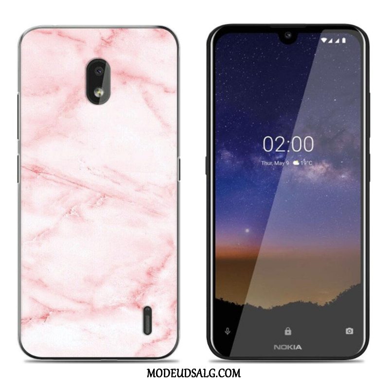Nokia 2.2 Etui Anti-fald Gennemsigtig Cartoon Beskyttelse Lyserød