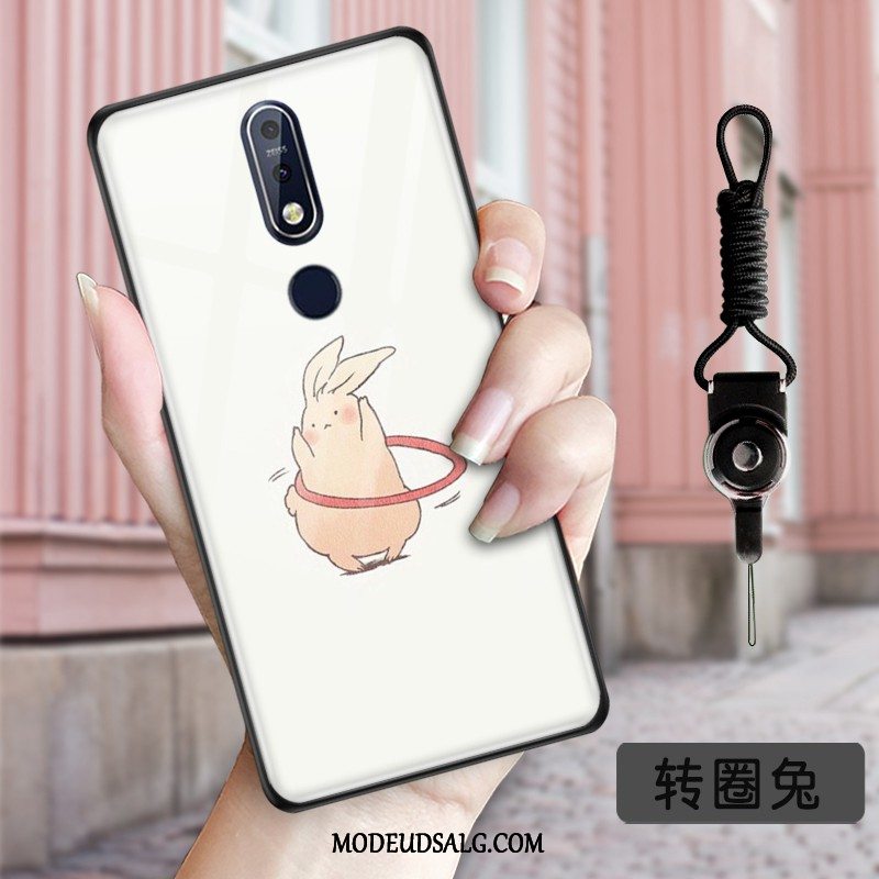 Nokia 7.1 Etui / Cover Frisk Lyserød Beskyttelse Lille Sektion Glas