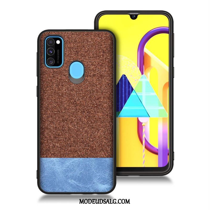 Samsung Galaxy M30s Etui / Cover Rød Blå Blød Silikone Anti-fald