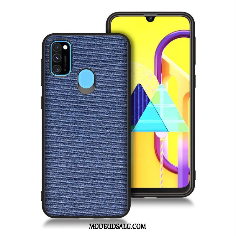 Samsung Galaxy M30s Etui / Cover Rød Blå Blød Silikone Anti-fald