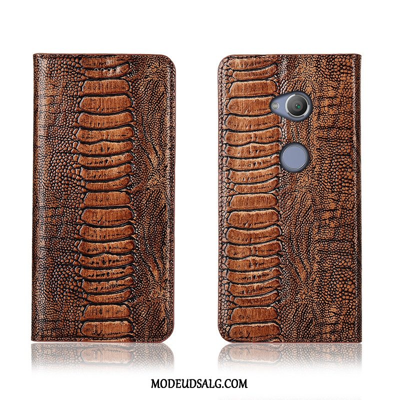 Sony Xperia L2 Etui Silikone Beskyttelse Lædertaske Rød Cover