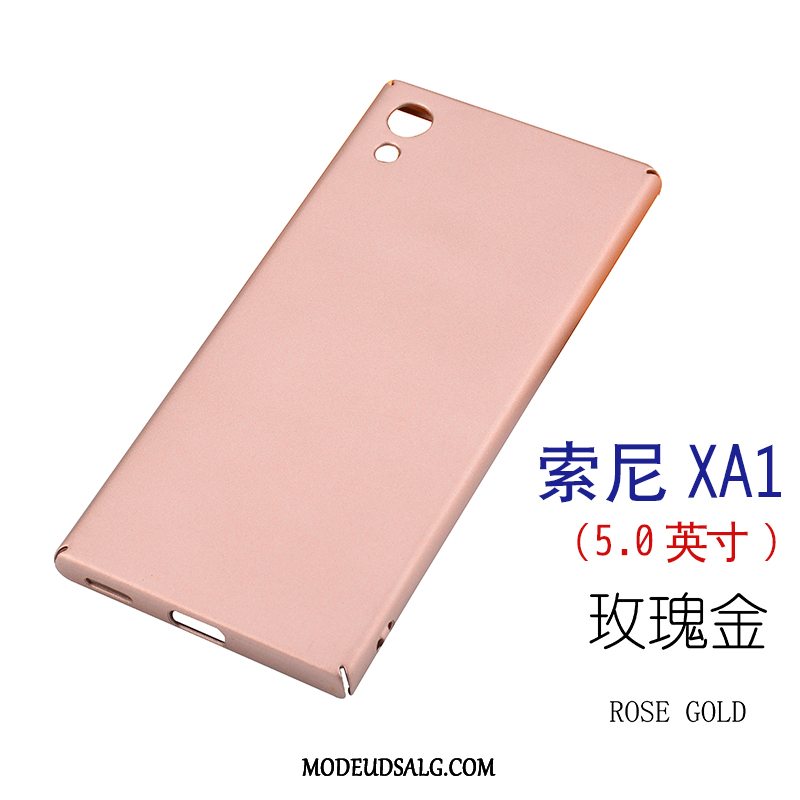 Sony Xperia Xa Etui Hård Beskyttelse Nubuck Rosa Guld Føle