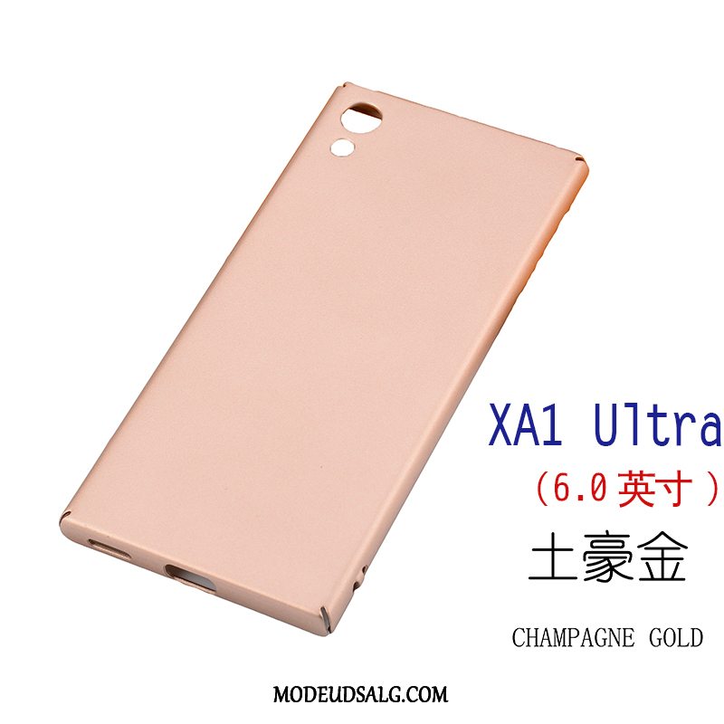 Sony Xperia Xa Etui Hård Beskyttelse Nubuck Rosa Guld Føle