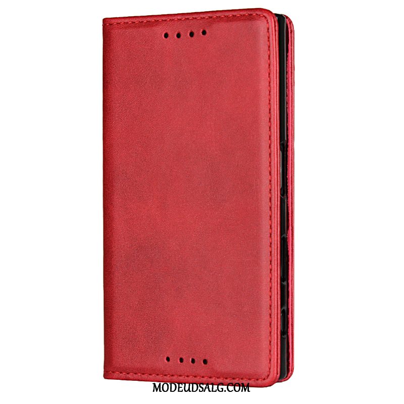 Sony Xperia Xz1 Etui / Cover Sort Lædertaske
