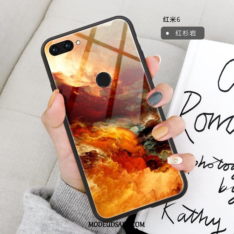 Xiaomi Redmi 6 Etui / Cover Glas Mønster Silikone Spejl Lille Sektion