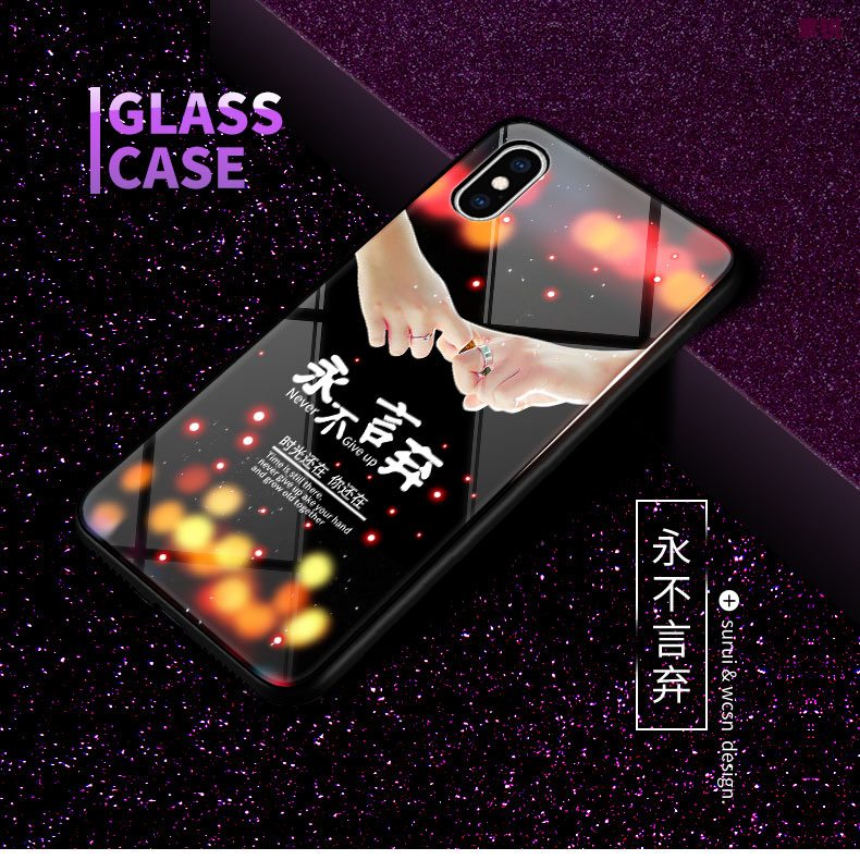 iPhone X Etui Anti-fald Stjerneklar Hjerte Cover Trend
