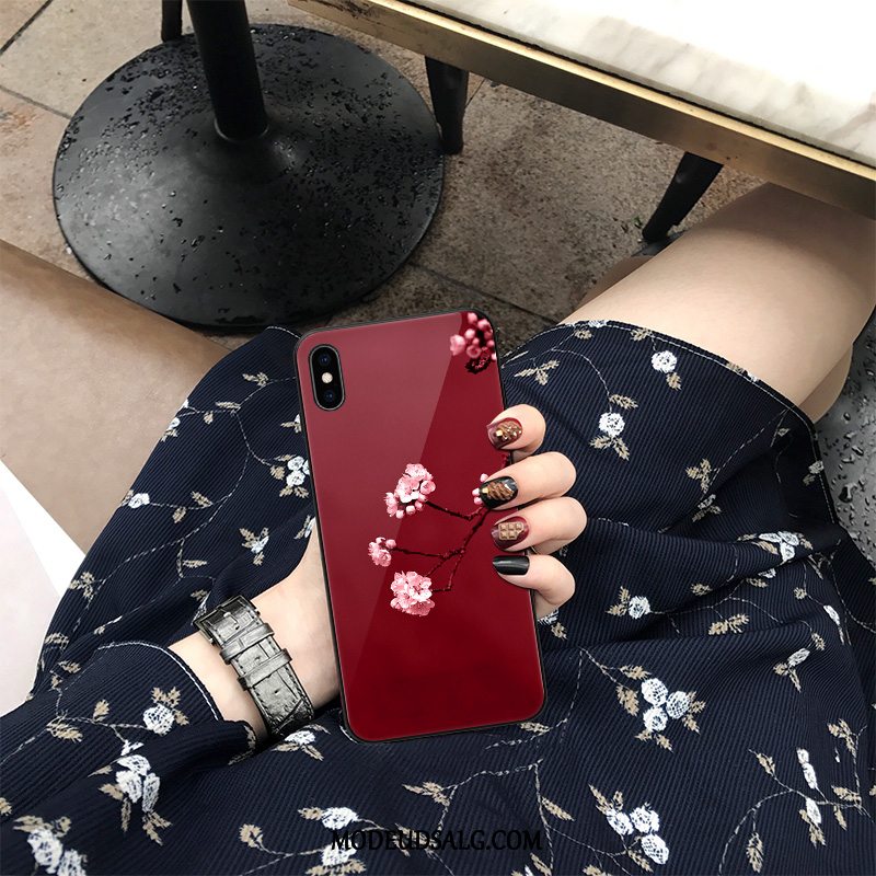 iPhone Xs Max Etui Ny Cover Net Red Glas Alt Inklusive