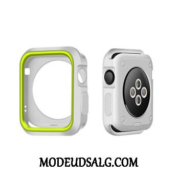 Apple Watch Series 2 Etui Cover Beskyttelse Grøn Bicolored Hvid