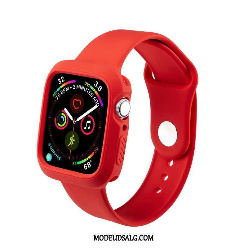 Apple Watch Series 4 Etui / Cover Alt Inklusive Vandtætte Sport Beskyttelse Rød