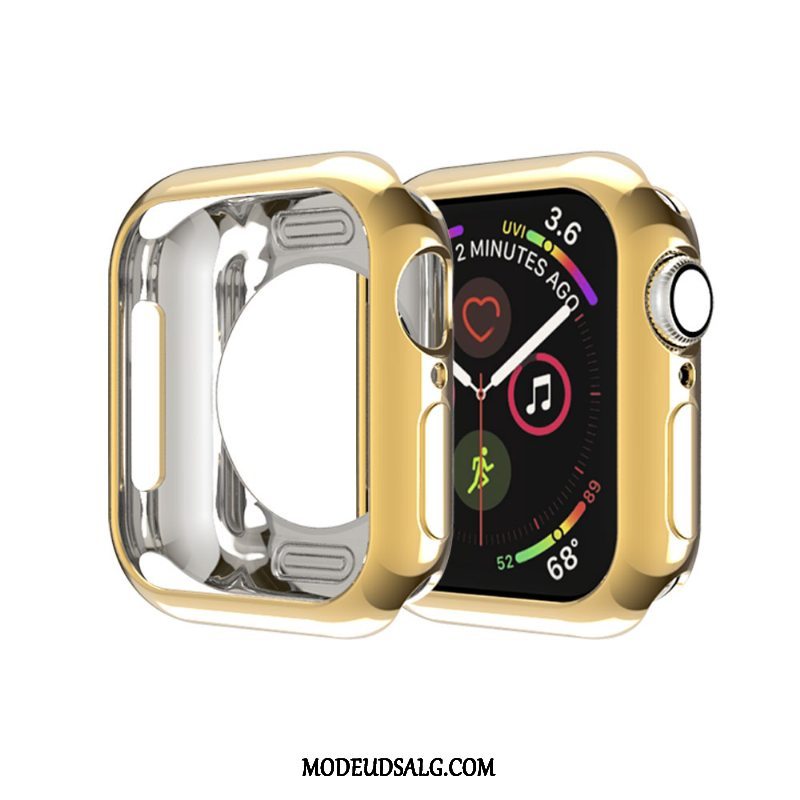 Apple Watch Series 5 Etui Beskyttelse Guld Tasker Blød Silikone