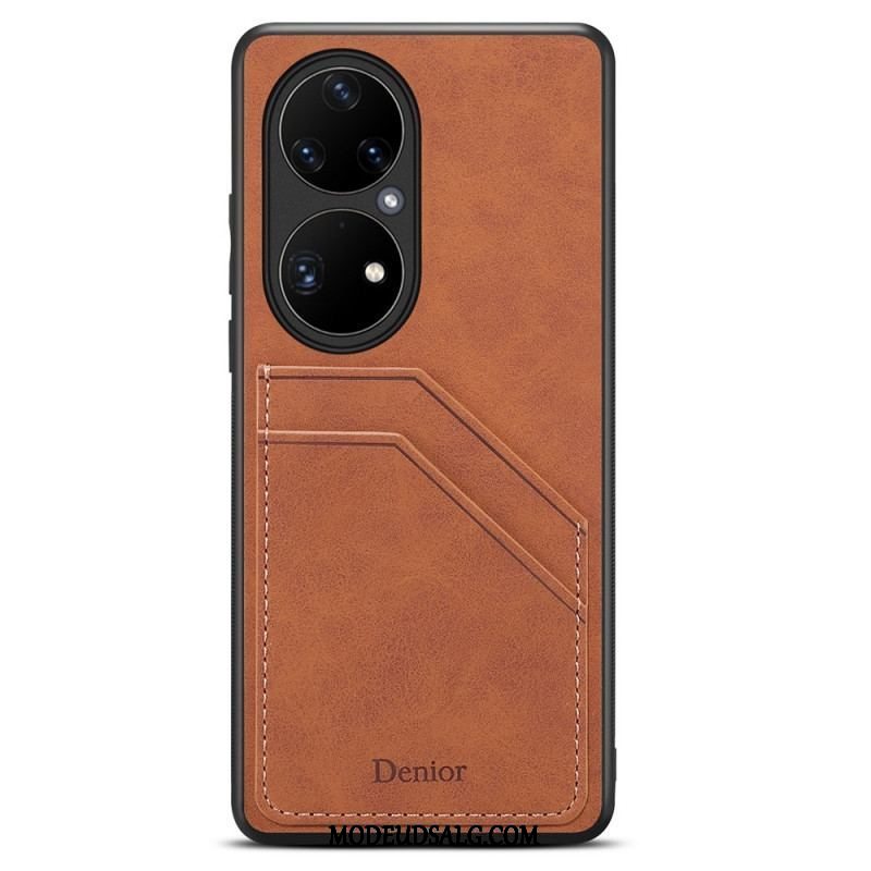 Cover Huawei P50 Pro Denior Double Slot Card Holder