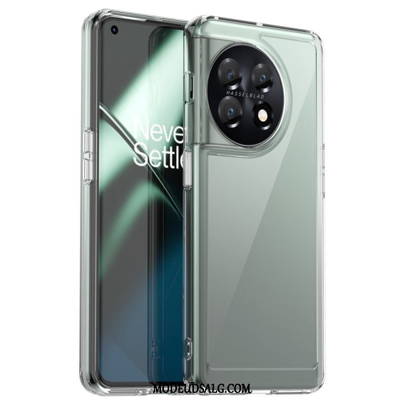 Cover OnePlus 11 5G Gennemsigtig Akryl Og Farvet Kontur
