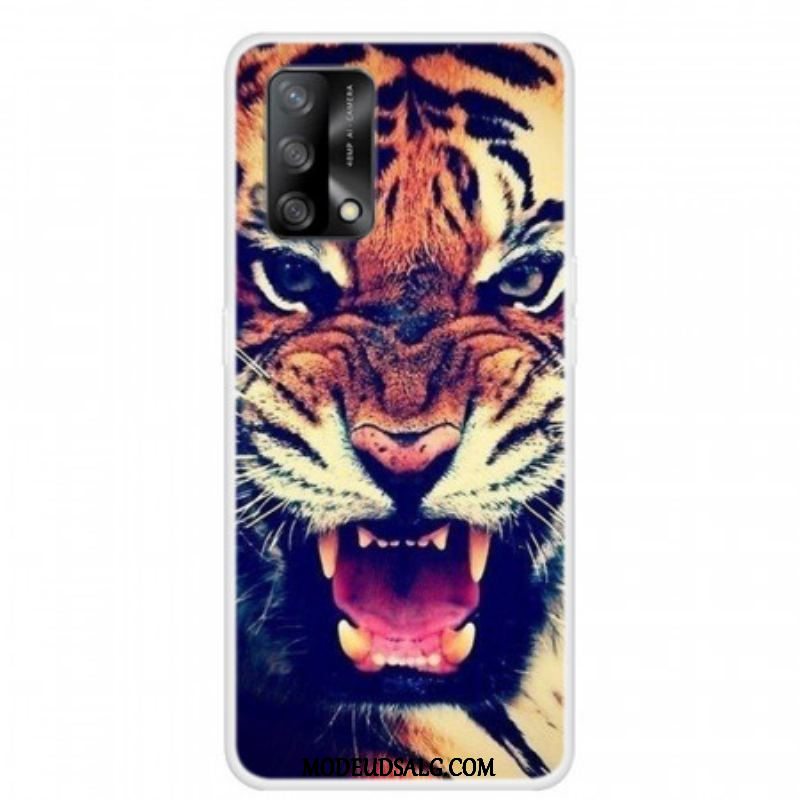Cover Oppo A74 4G Front Tiger