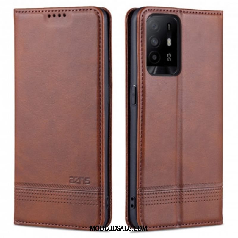 Cover Oppo A94 5G Flip Cover Azns Læderstyling