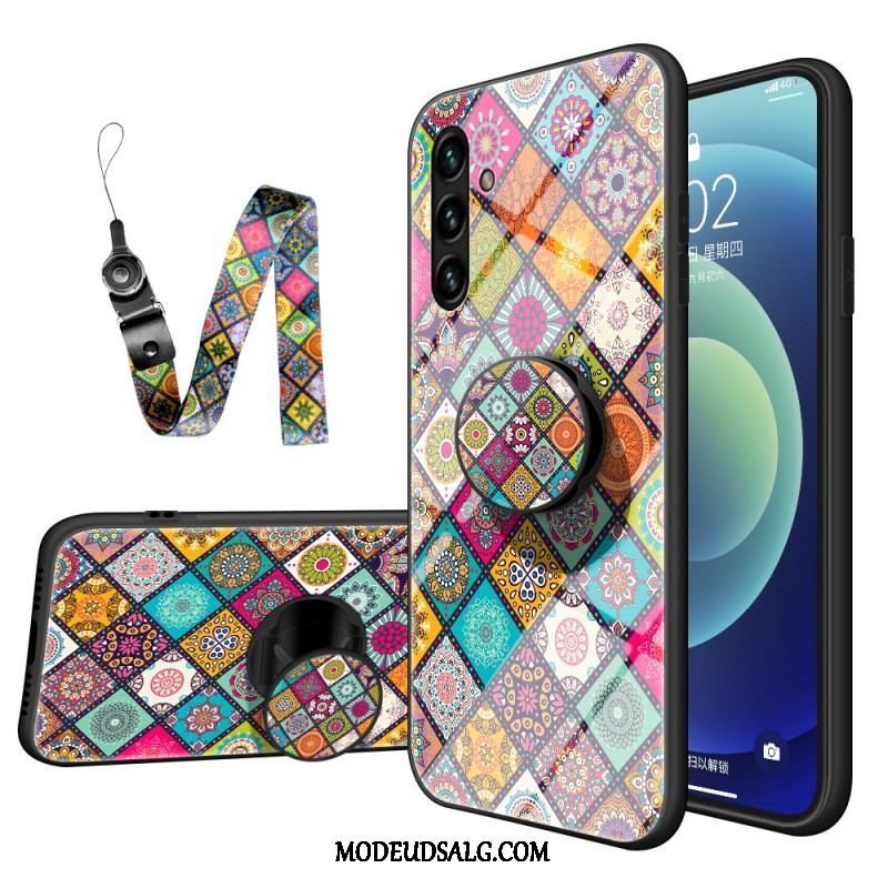 Cover Samsung Galaxy A13 5G / A04s Patchwork Magnetisk Holder