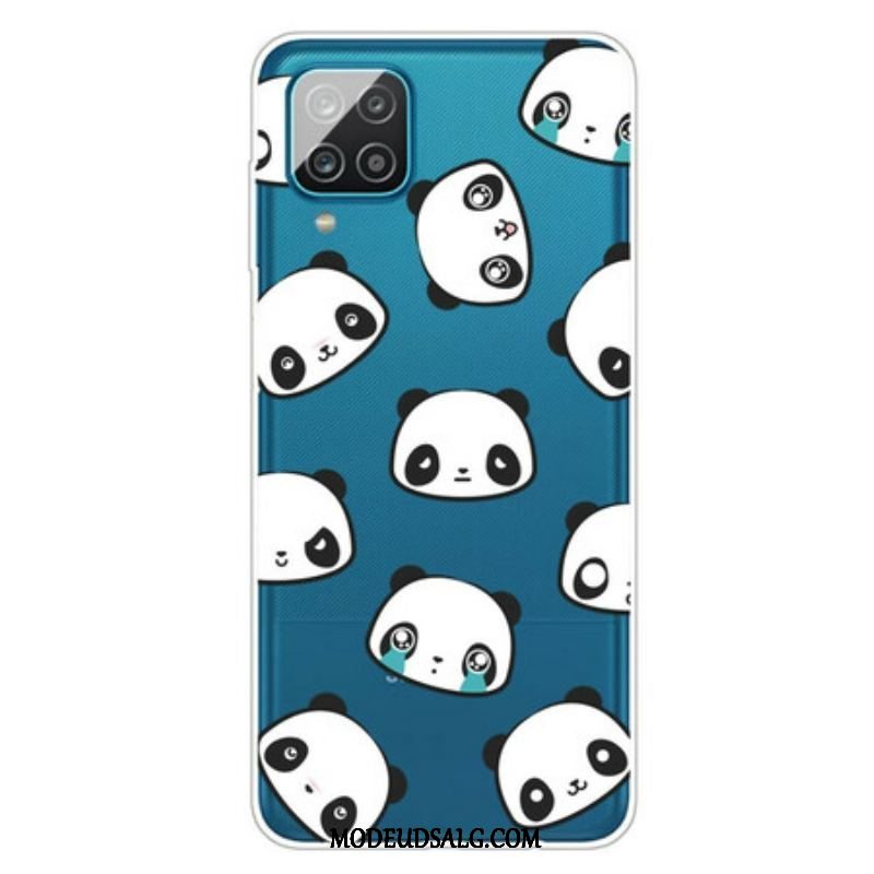 Cover Samsung Galaxy M12 / A12 Sømløse Sentimentale Pandaer