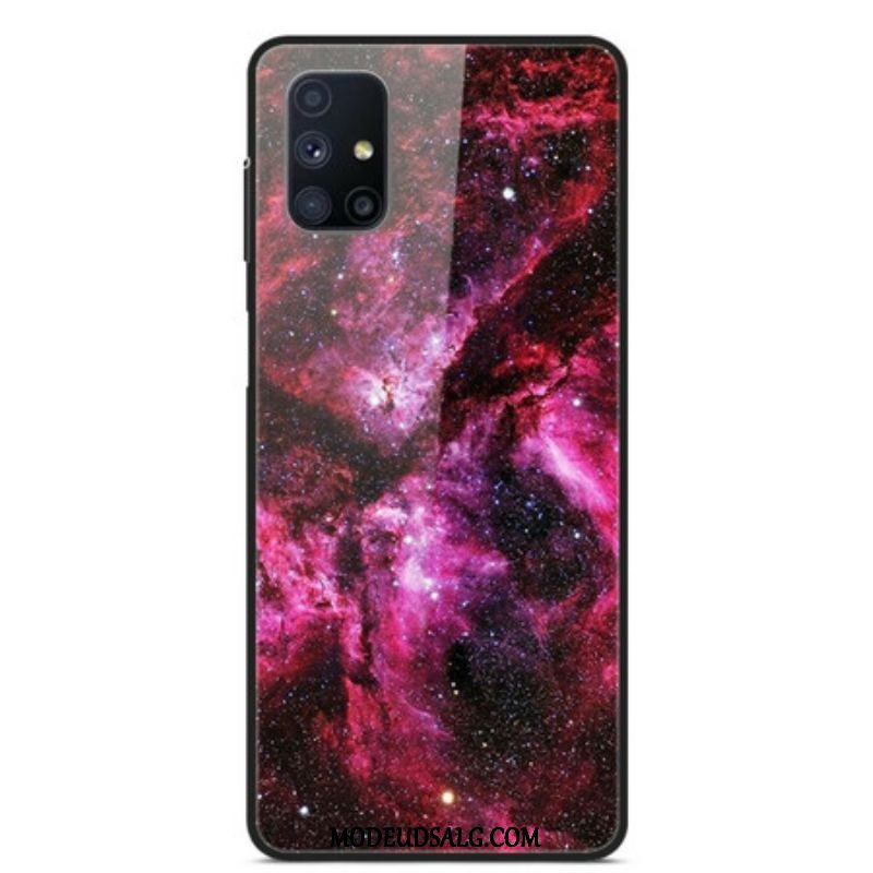 Cover Samsung Galaxy M51 Pink Hærdet Glas
