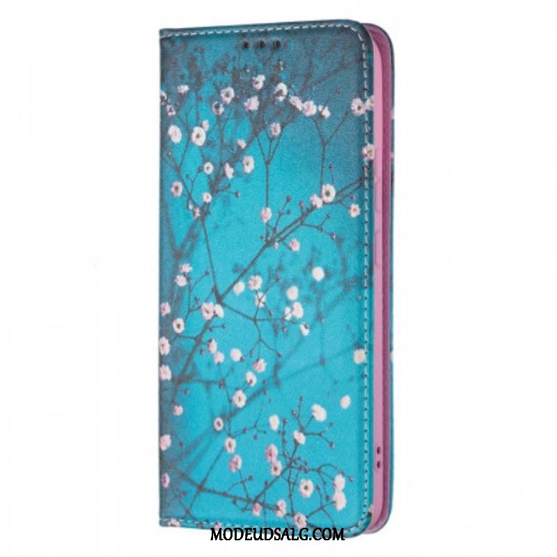 Cover Samsung Galaxy S22 Plus 5G Flip Cover Blomstrende Grene