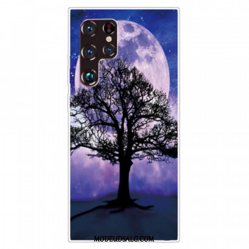 Cover Samsung Galaxy S22 Ultra 5G Træ Og Måne