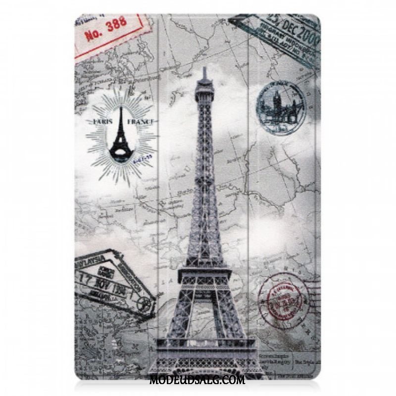 Cover Samsung Galaxy Tab A8 (2021) Forstærket Retro Eiffeltårn