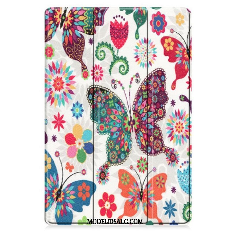 Cover Samsung Galaxy Tab S7 FE Vintage Blomsterpenneholder