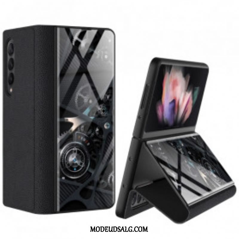 Cover Samsung Galaxy Z Fold 3 5G Flip Cover Hærdet Glasmekanisme Gkk