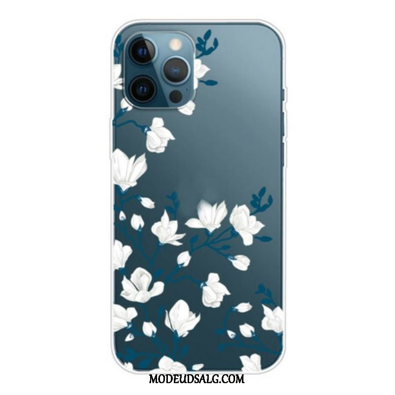 Cover iPhone 13 Pro Max Hvide Blomster