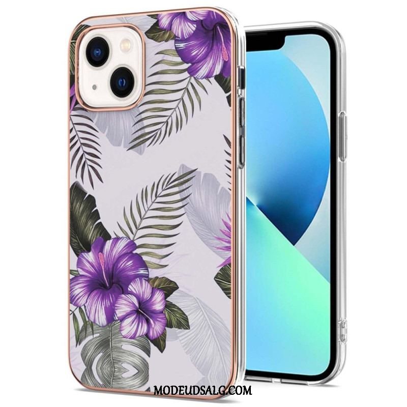 Cover iPhone 15 Blomstermarmor