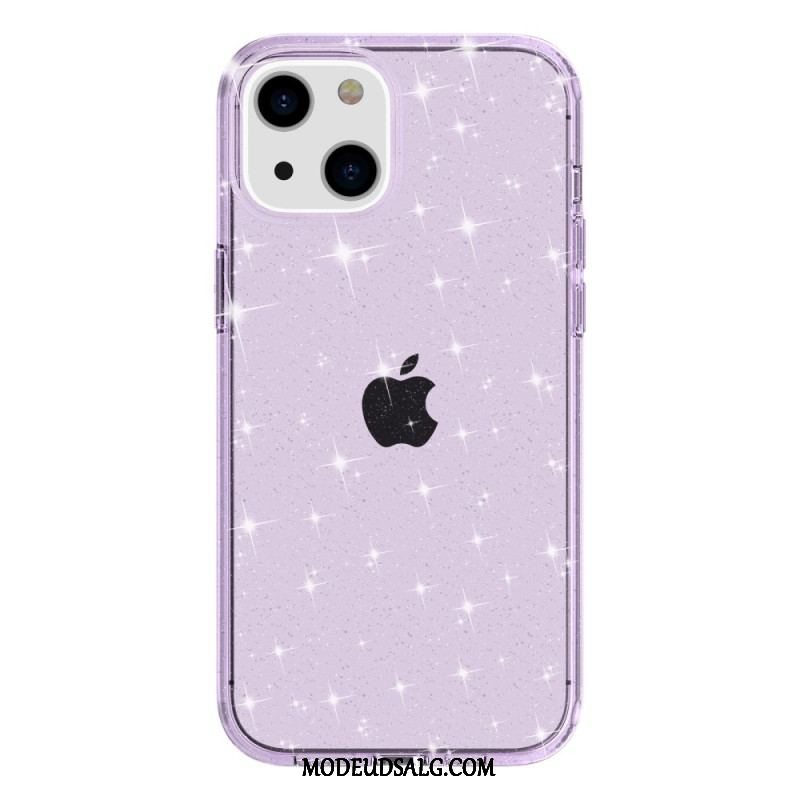 Cover iPhone 15 Gennemsigtig Glitter