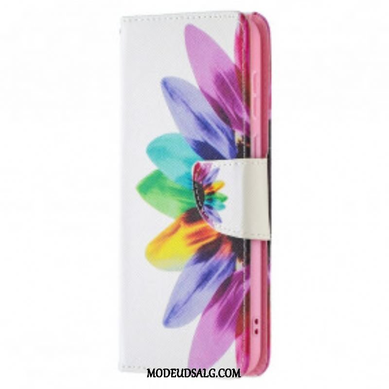 Flip Cover Huawei P50 Akvarel Blomst