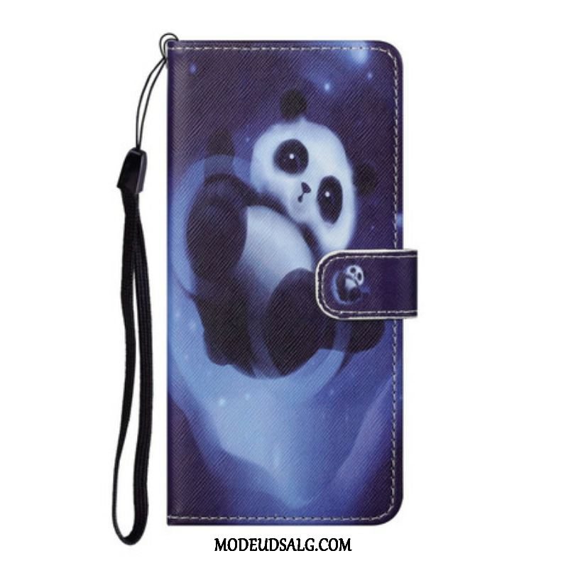 Flip Cover OnePlus Nord CE 5G Med Snor Panda Space Med Snor
