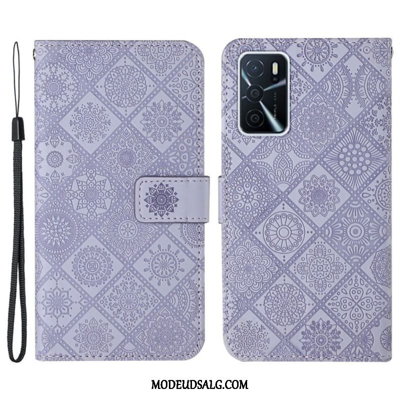 Flip Cover Oppo A16 / A16s Tapestry Mønster